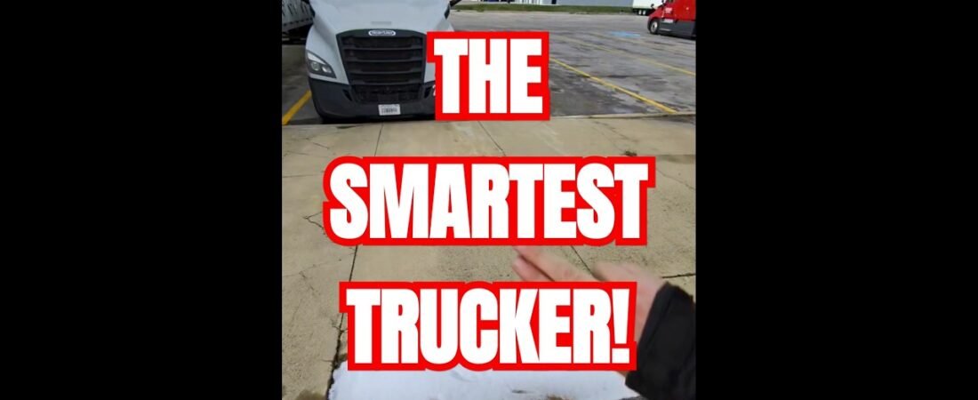 This might be THE SMARTEST TRUCKER ALIVE! He really knows all the Truck Stop Tips to be a PRO Driver