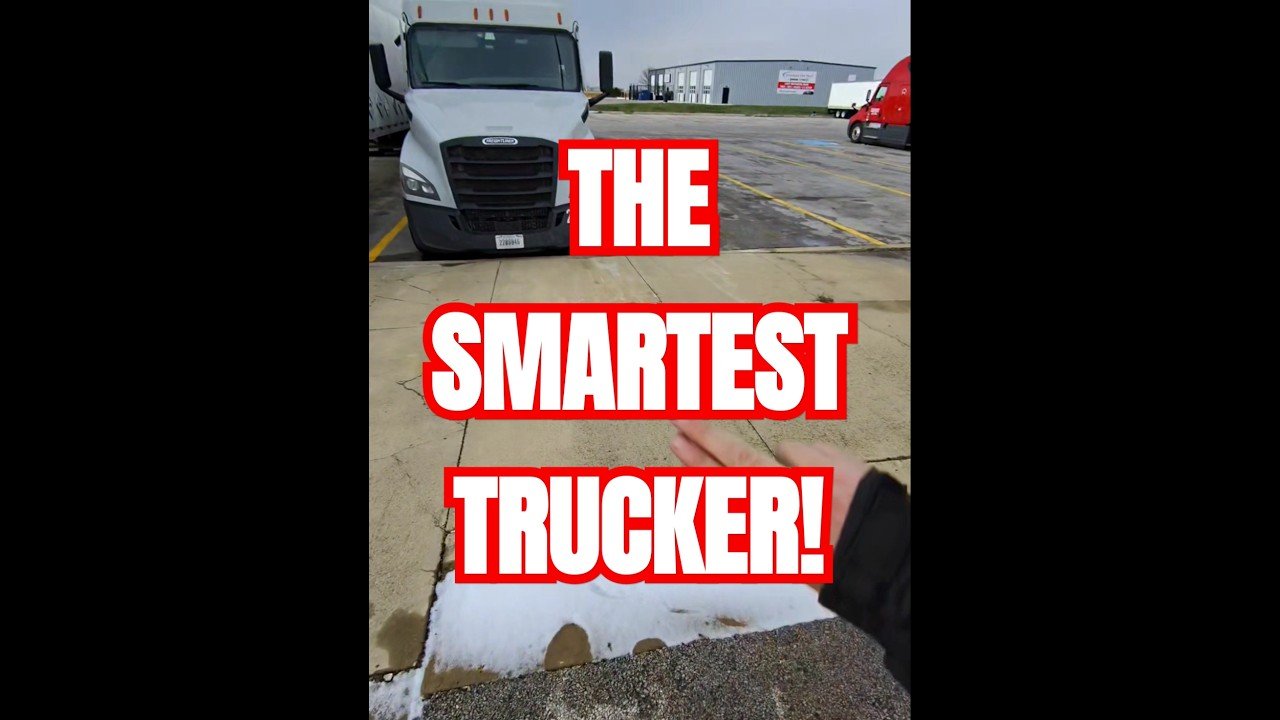 This might be THE SMARTEST TRUCKER ALIVE! He really knows all the Truck Stop Tips to be a PRO Driver