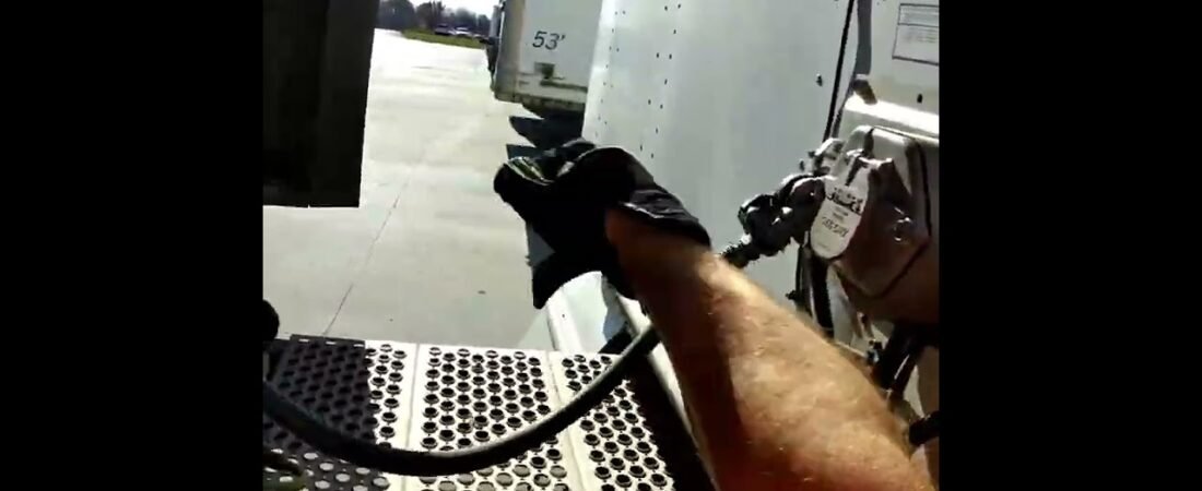 This might be the fastest semi trailer hookup of all time. Precise and consistent every time.