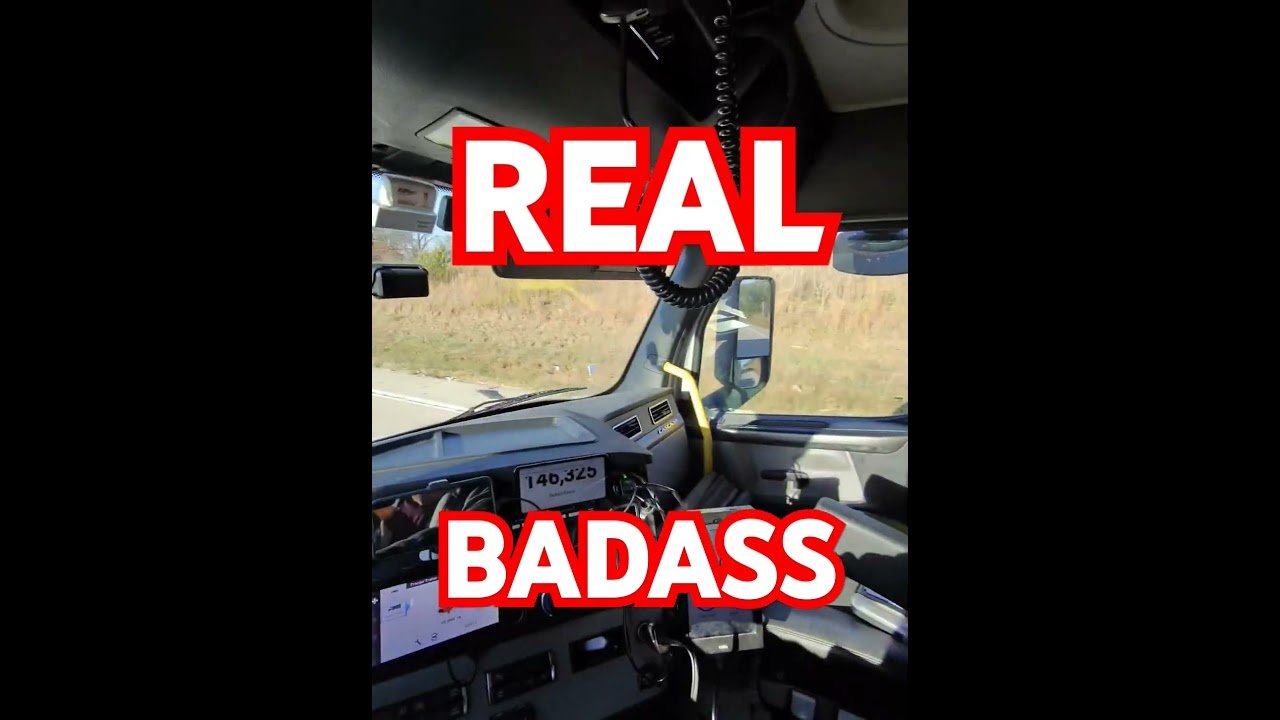 This might be the most badass trucker on YouTube. This really happened.