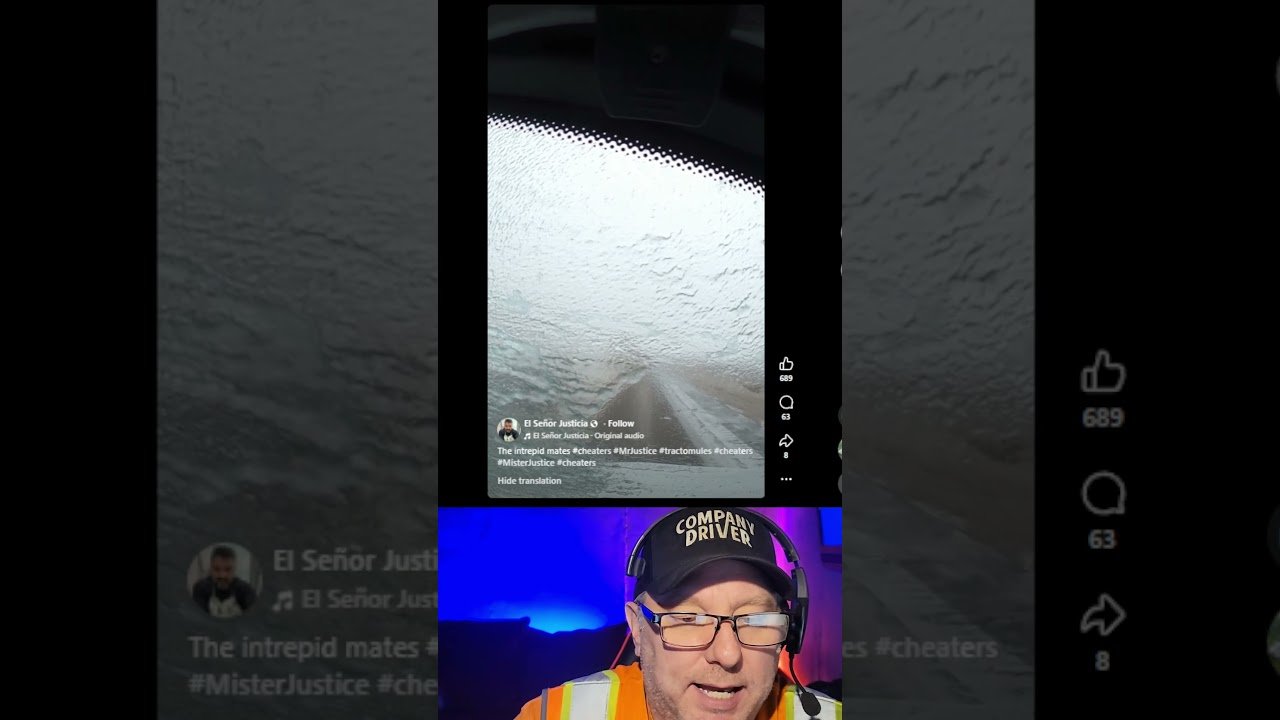 This might be the most dangerous winter video in trucking