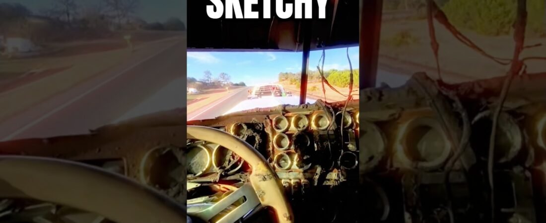 This might be the most sketchy trucker on the highway.