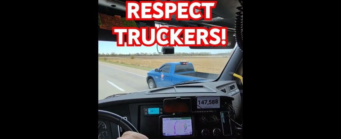 This pickup learned to respect truckers and move out of our way.