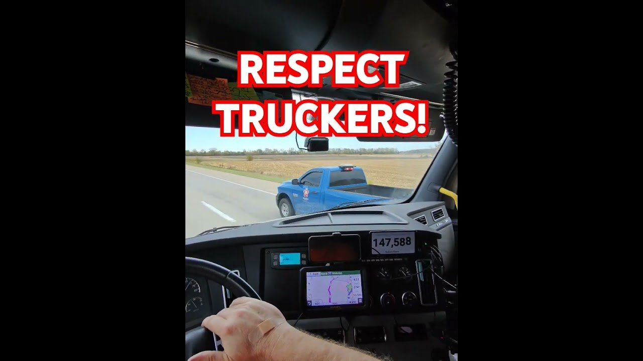 This pickup learned to respect truckers and move out of our way.