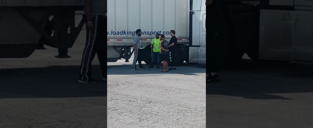 Truck Crash at the Truck Stop. Who’s to blame? The trucker or the Truck Driver?