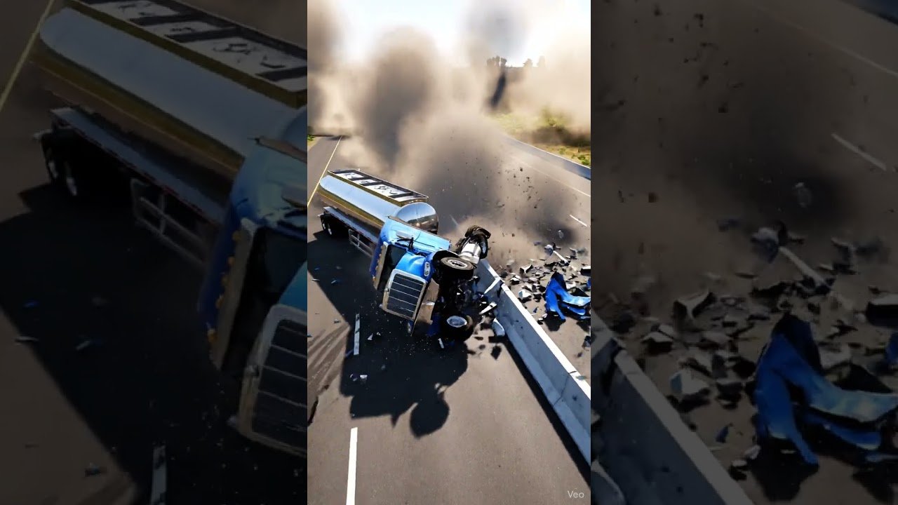 Truck Crashed BeamNG #beamng #beamngdrive #car #truck