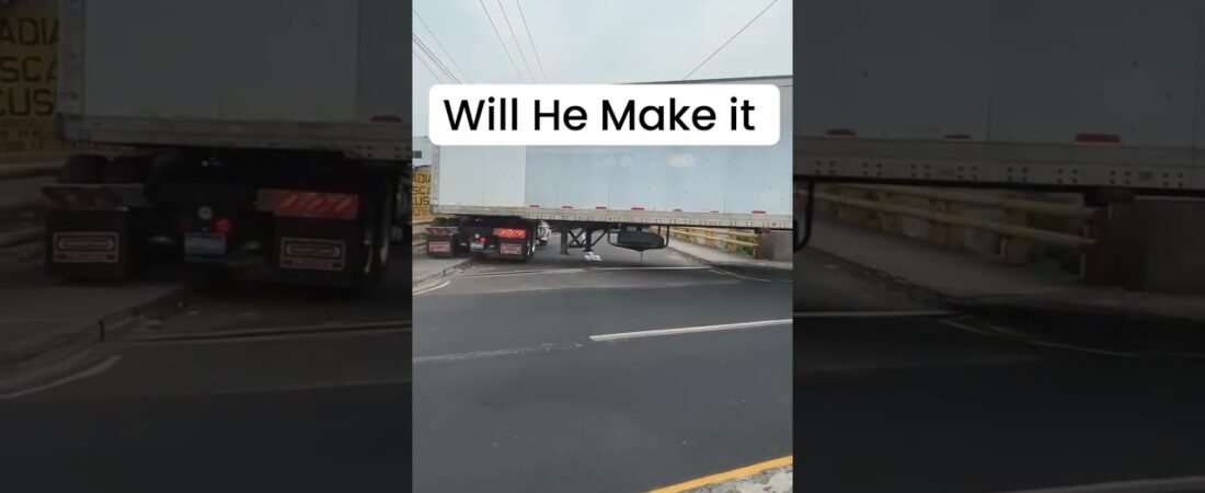 Truck Driver Attempts IMPOSSIBLE Turn. Will he make it? Would you have tried this?