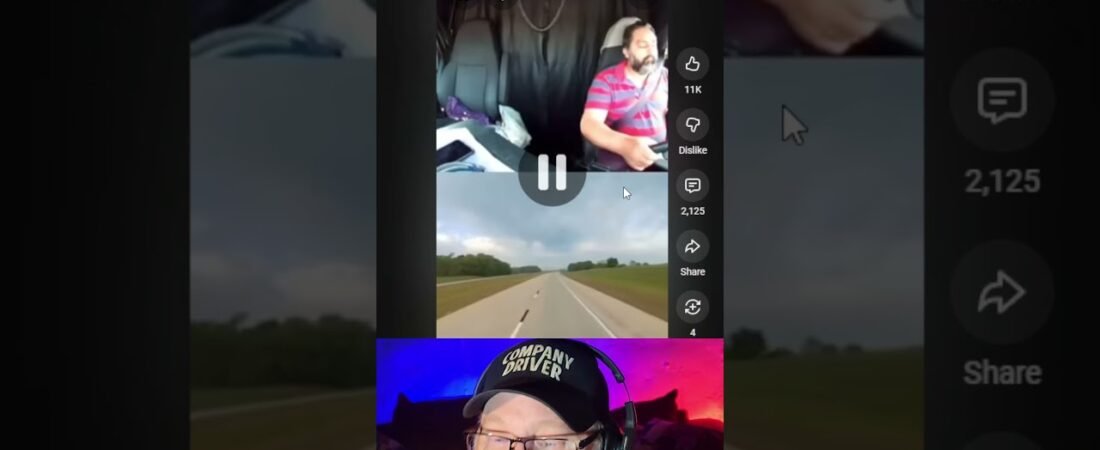 Truck Driver falls asleep but makes a PERFECT recovery!