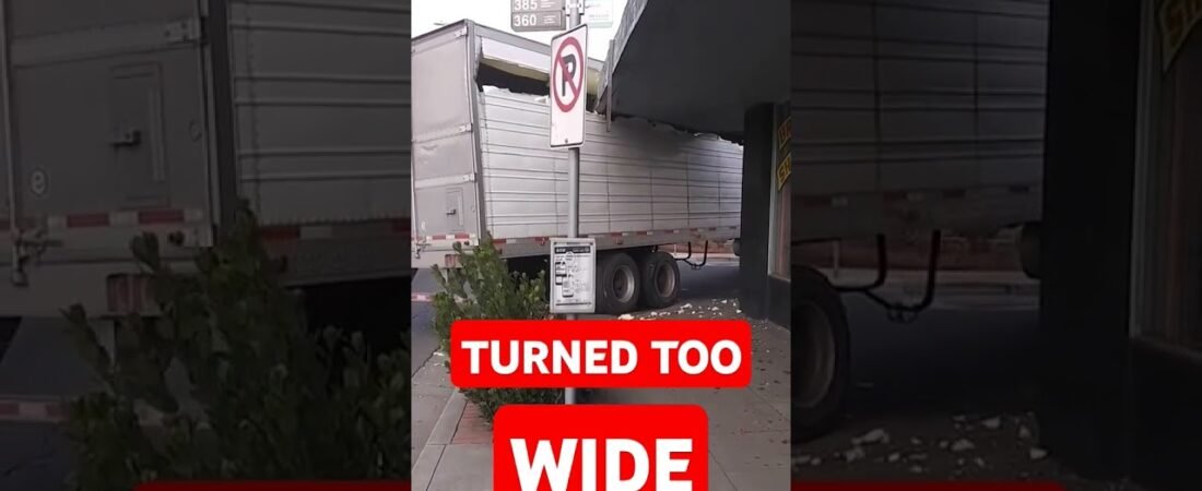 Truck Driver turns too wide and this happens. How would you do this differently? We’ve all done this