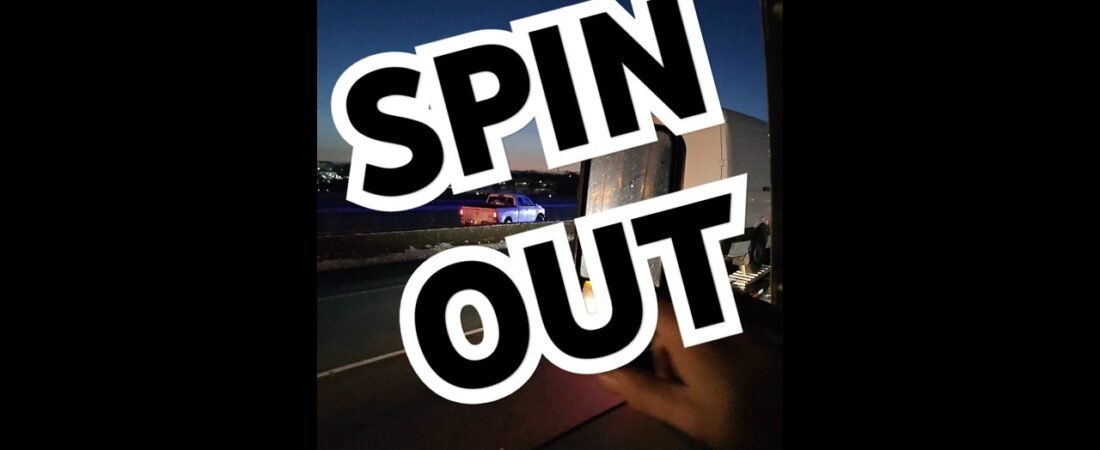 Truck spun out blocking BOTH DIRECTIONS of the Freeway.