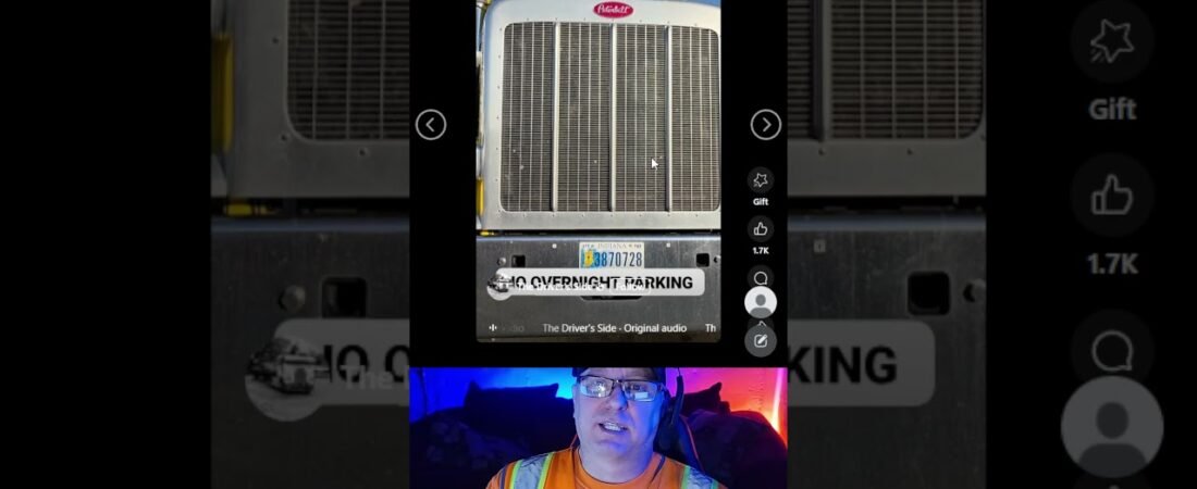 Truck stop Karen didn’t like us sleeping at the QuikTrip.  #truckinglife #truckdriver
