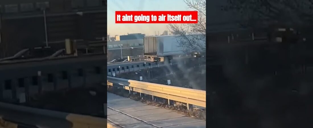 Trucker Airs Out his Semi Trailer HIS OWN WAY. Nobody likes a stinky trailer. This driver is smart.