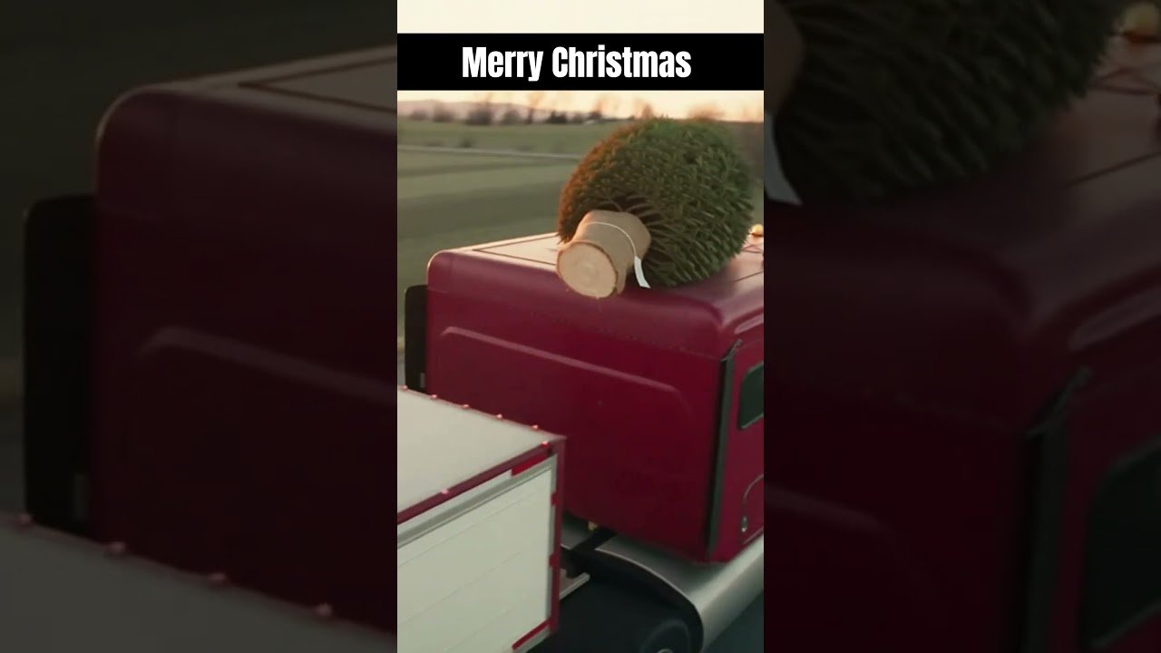 Trucker Brings Home a Christmas Tree. Merry Christmas from Company Driver #companydriver #trucking