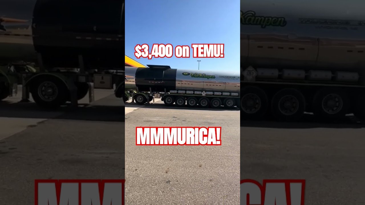 Trucker Buys Tanker from TEMU. 13,000 Gallons Copacity. Best $3,400 Ever Spent! 42 Wheels & Tires.