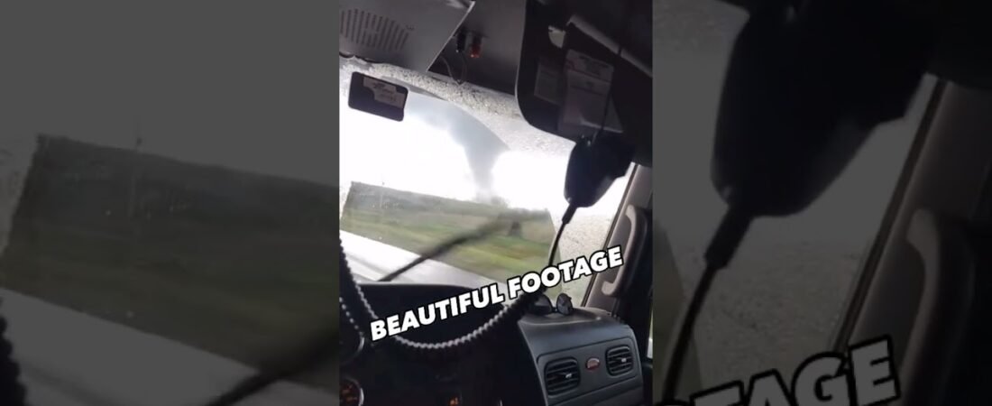 Trucker Drives INTO the Tornado like a Fearless Road Worrior. You can learn from courage like this.