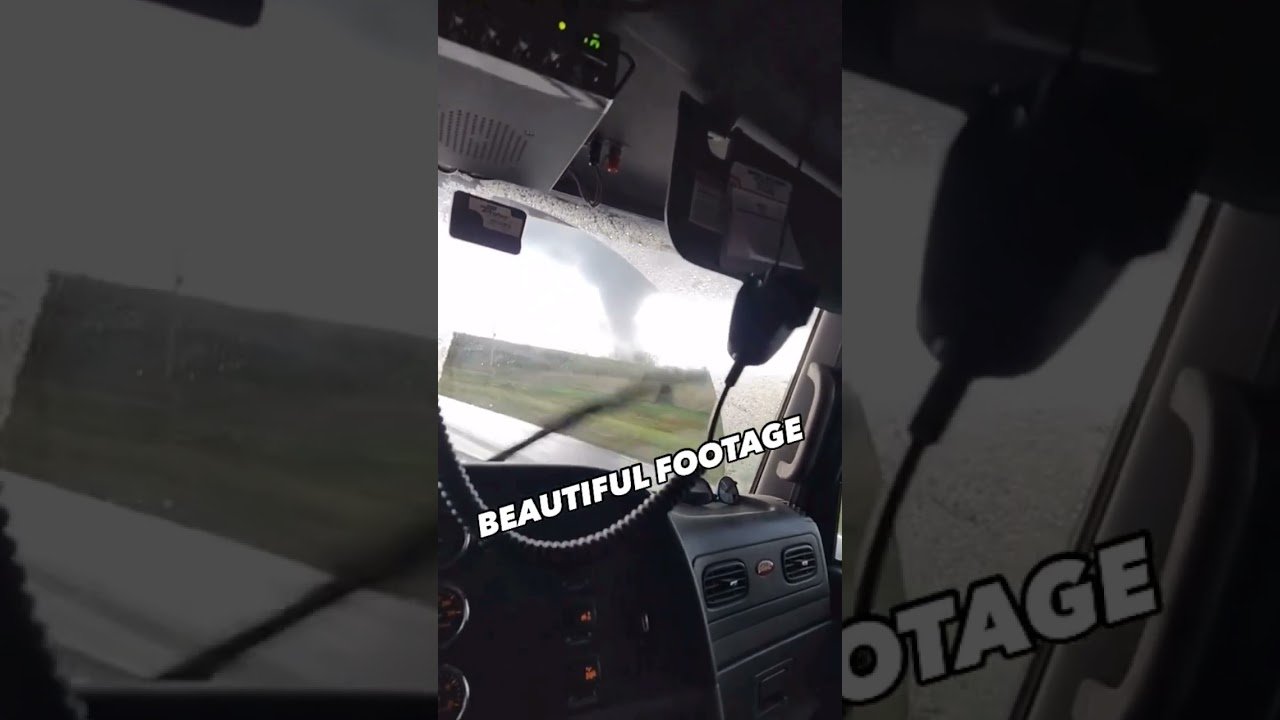 Trucker Drives INTO the Tornado like a Fearless Road Worrior. You can learn from courage like this.