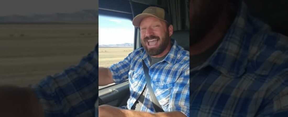 Trucker Freestyle Country Music Rap to keep himself from going nuts out here on the highway.