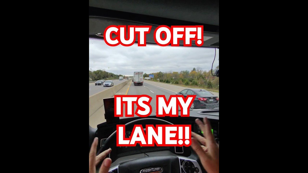 Trucker Getting CUT OFF on the highway couldn’t have been any worse.