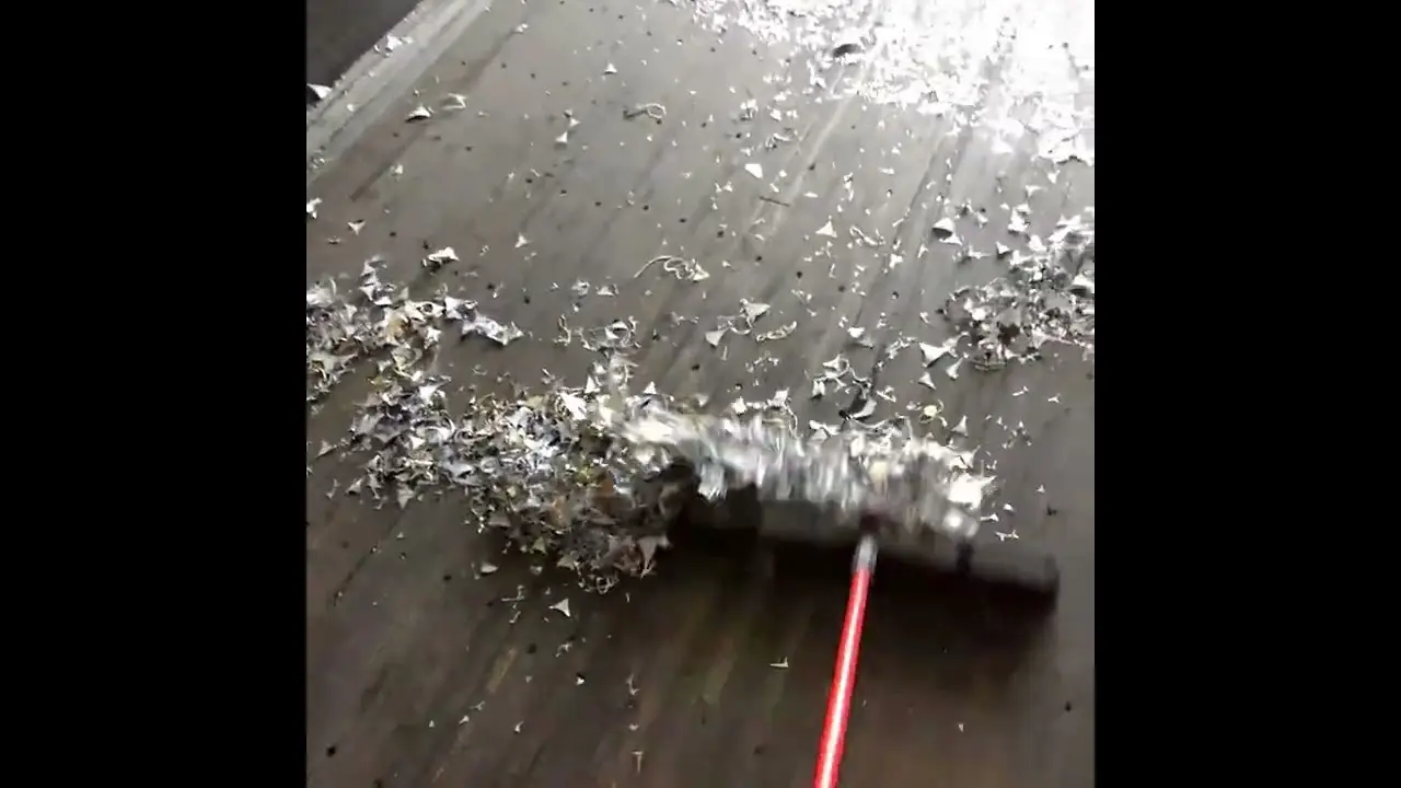 Trucker Sings Les Miserables while sweeping out his trailer. Hauling Glitter never felt so messy.