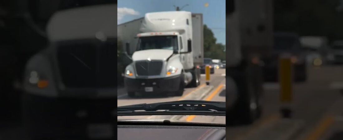 Trucker Takes Corner Too Sharp, then this happens. Always swing wide,  or this will happen.