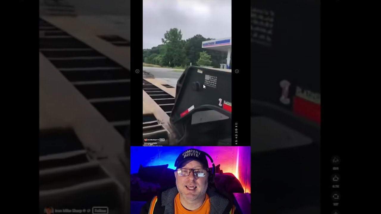 Trucker Trick to sleeping at the Fuel Island. Absolutely Genius How To Trucking Video  #truckinglife