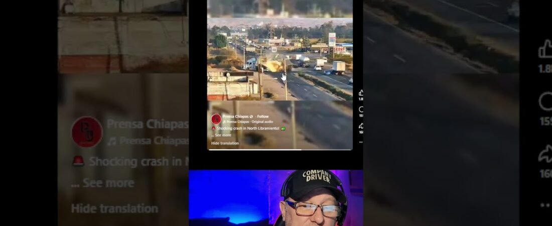 Trucker Uturn turns into a trucker pileup