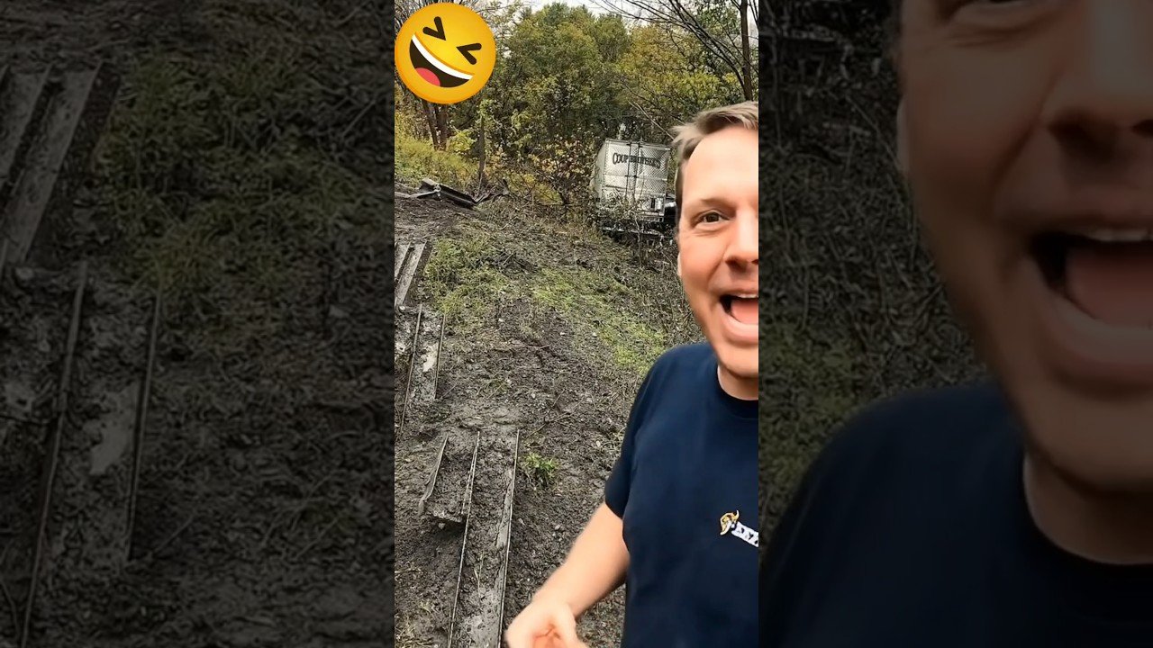Trucker adding INSULT to INJURY for this poor truck driver who went off the cliff.