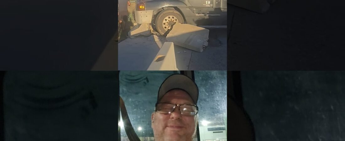 Trucker crashed and then wanted to fight at the truck stop?