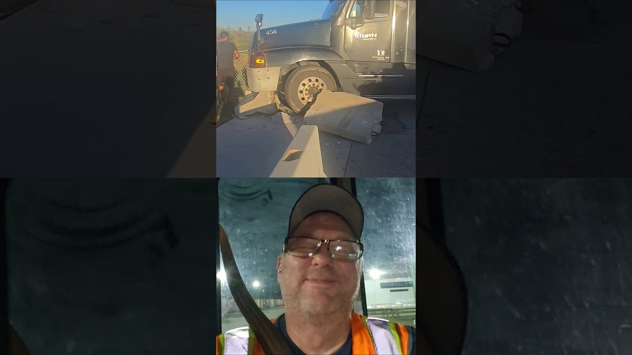 Trucker crashed and then wanted to fight at the truck stop?
