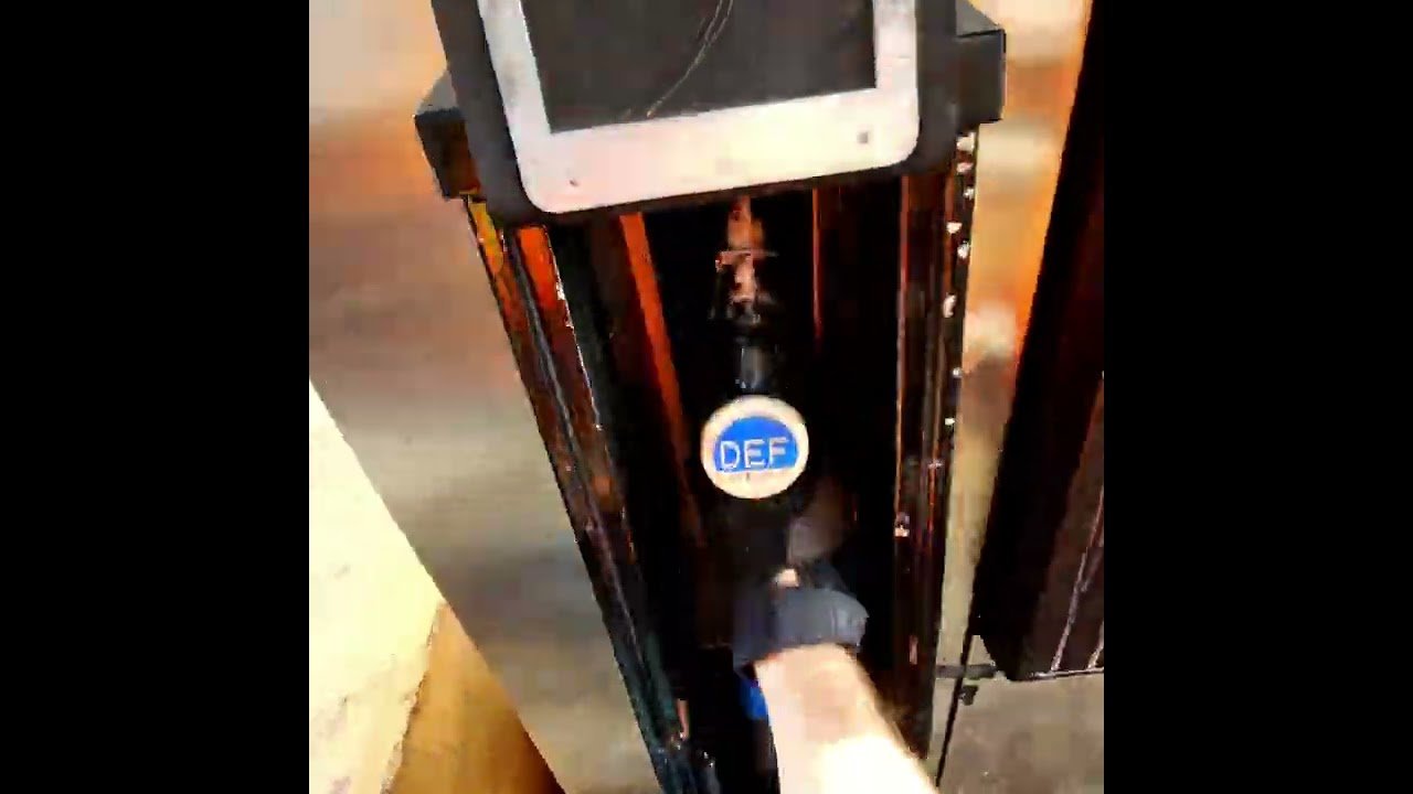 Trucker gets EVERY LAST DROP! Don’t waste fuel and always pay attention to what you are doing.