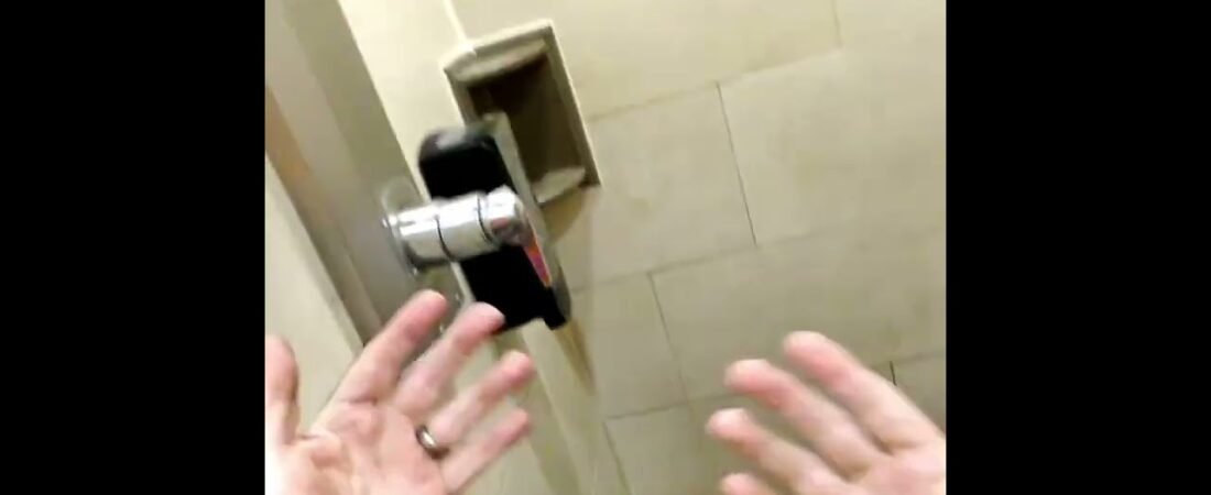 Trucker gives a tour of a Real Truckstop Shower. Check out all of the cool stuff you get for $20