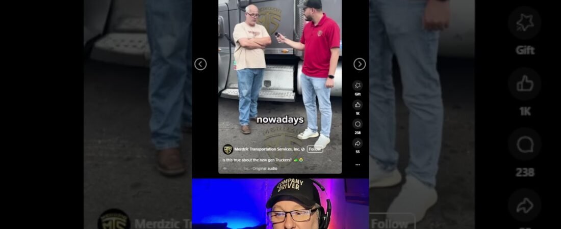 Trucker goes off an ALL new truck drivers