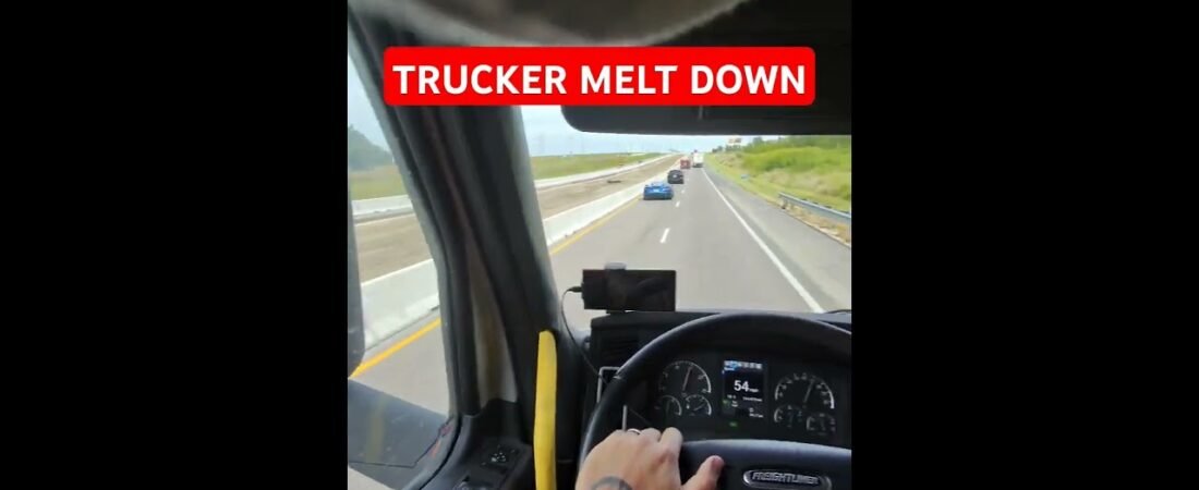 Trucker has melt down over speeders on the highway.