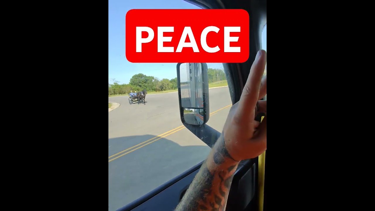 Trucker makes peace with the local Amish community.