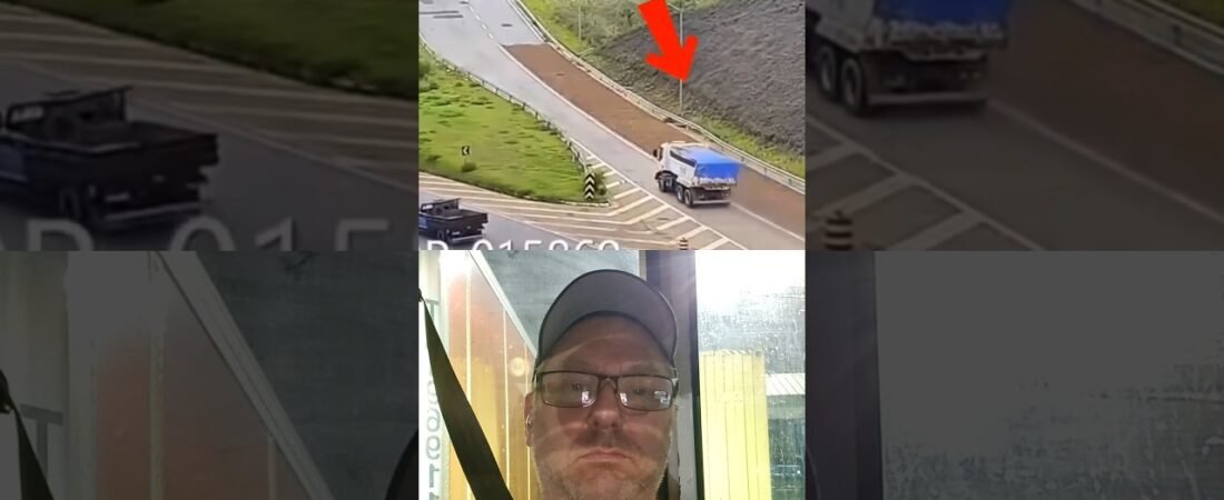 Trucker missed the Runaway Truck Ramp but gets super lucky at the end.