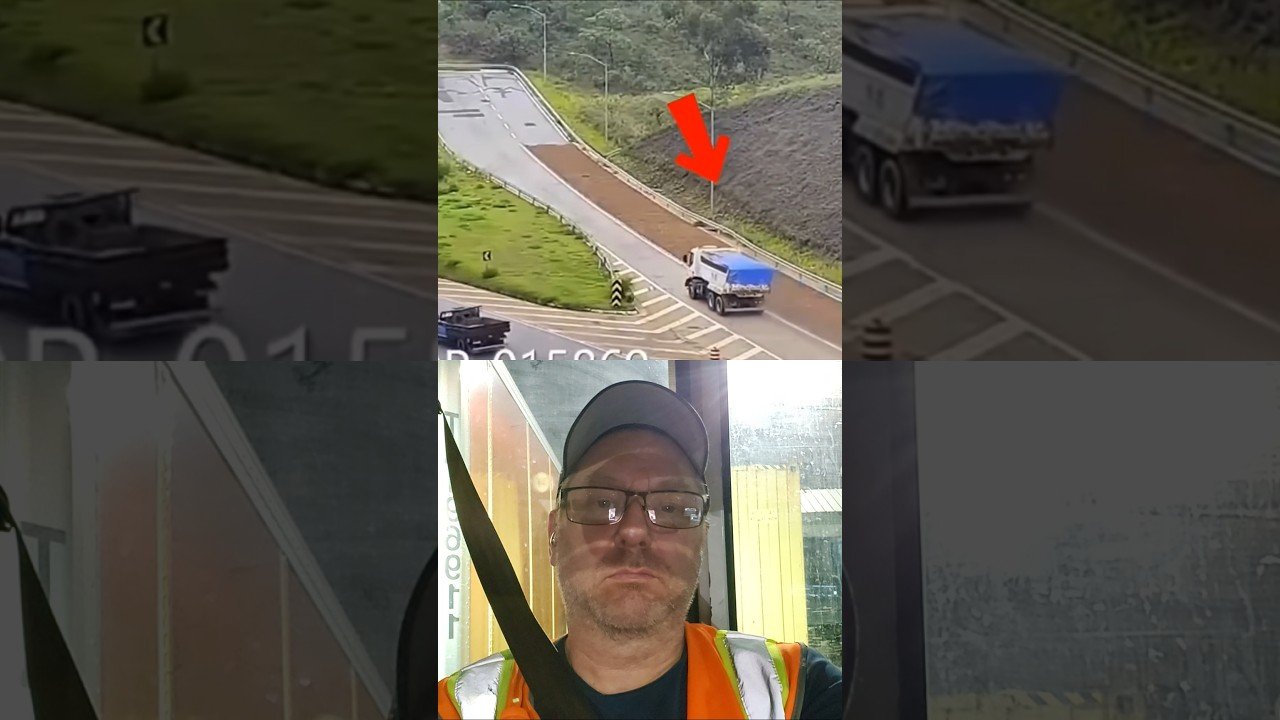 Trucker missed the Runaway Truck Ramp but gets super lucky at the end.