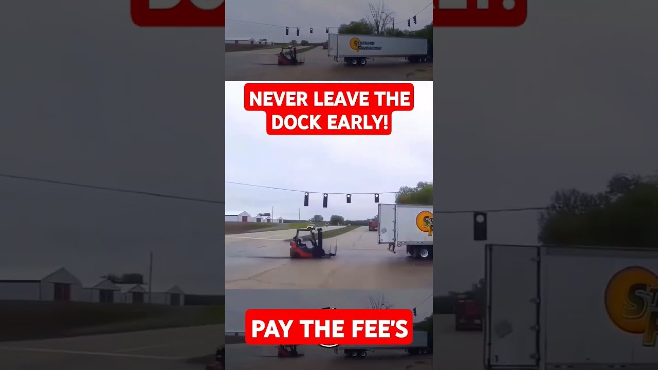 Trucker running from LUMPUR FEES doesn’t end well for the forklift operator. Just pay the fees.
