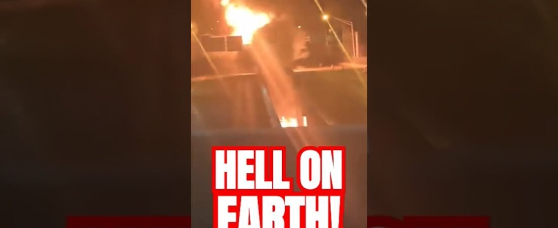 Trucker sees HELL ON EARTH going down and doesn’t run away from the screams. #Trucker #Trucking