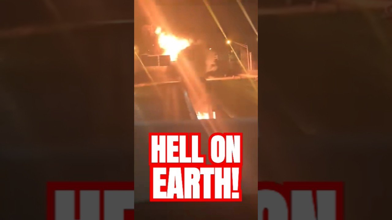 Trucker sees HELL ON EARTH going down and doesn’t run away from the screams. #Trucker #Trucking