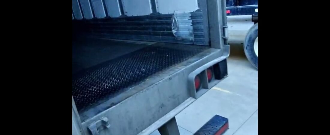 Trucker shows how to communicate with Chinese Smugglers inside of his Semi Trailer.