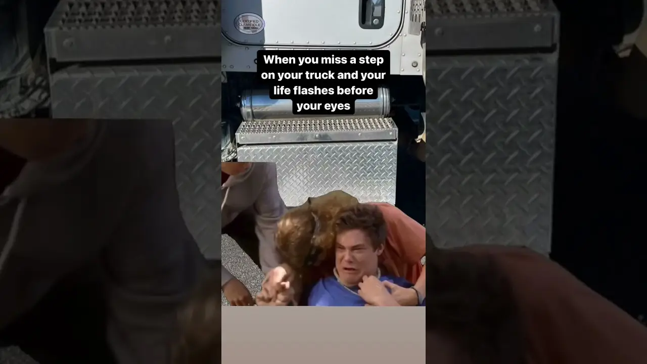Trucker thought He was a Gonner! Why Truckers Wear Work Boots, Not Flip Flops. #truckdrivers
