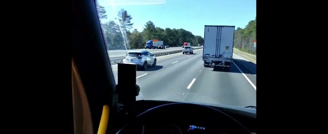Trucker tries to BULLY a small car on the highway. You won’t believe how this turned out.