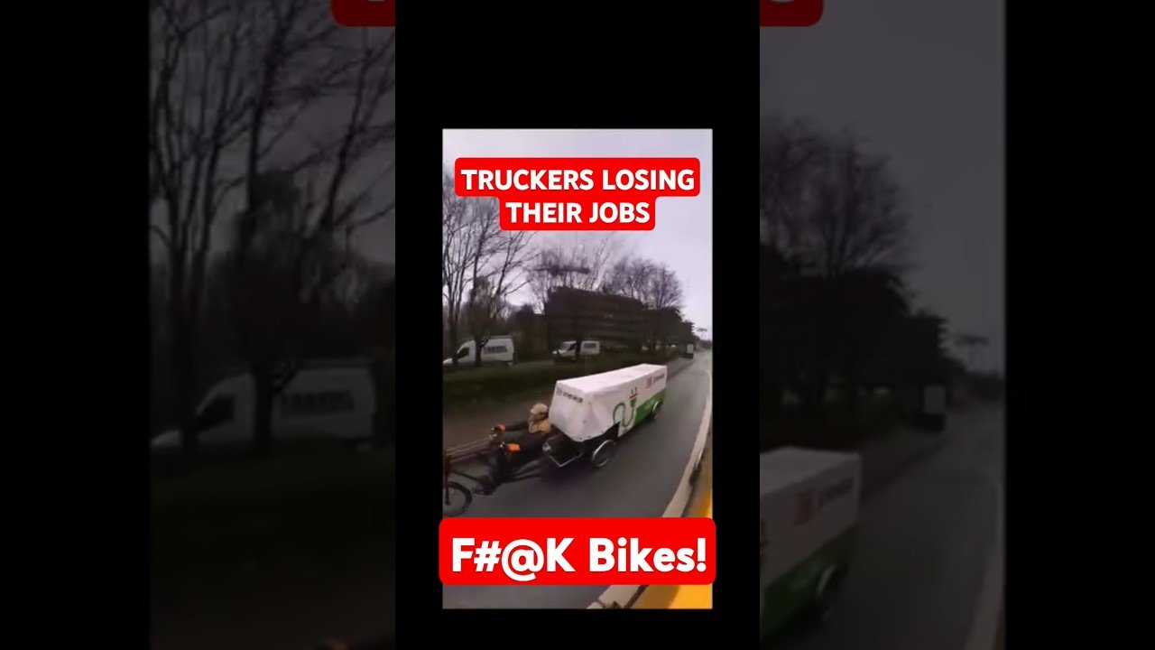 Truckers are LOSING THEIR JOBS to a bunch of Bicycles? What do you think about this?