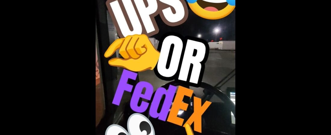 UPS or FedEx SHOWDOWN? Who did you pick?