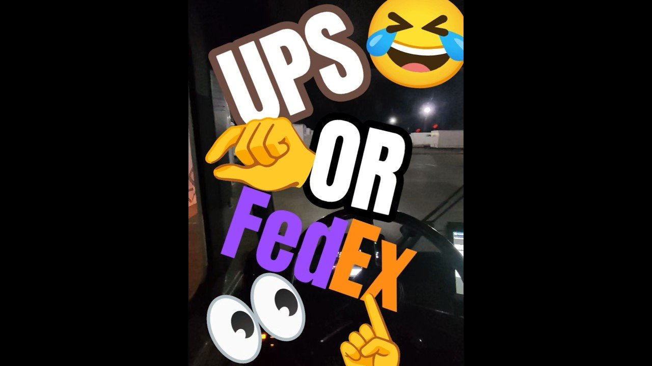 UPS or FedEx SHOWDOWN? Who did you pick?