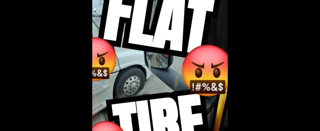 WAKE UP TO A FLAT TIRE! Learn to do your post trip inspection, driver!
