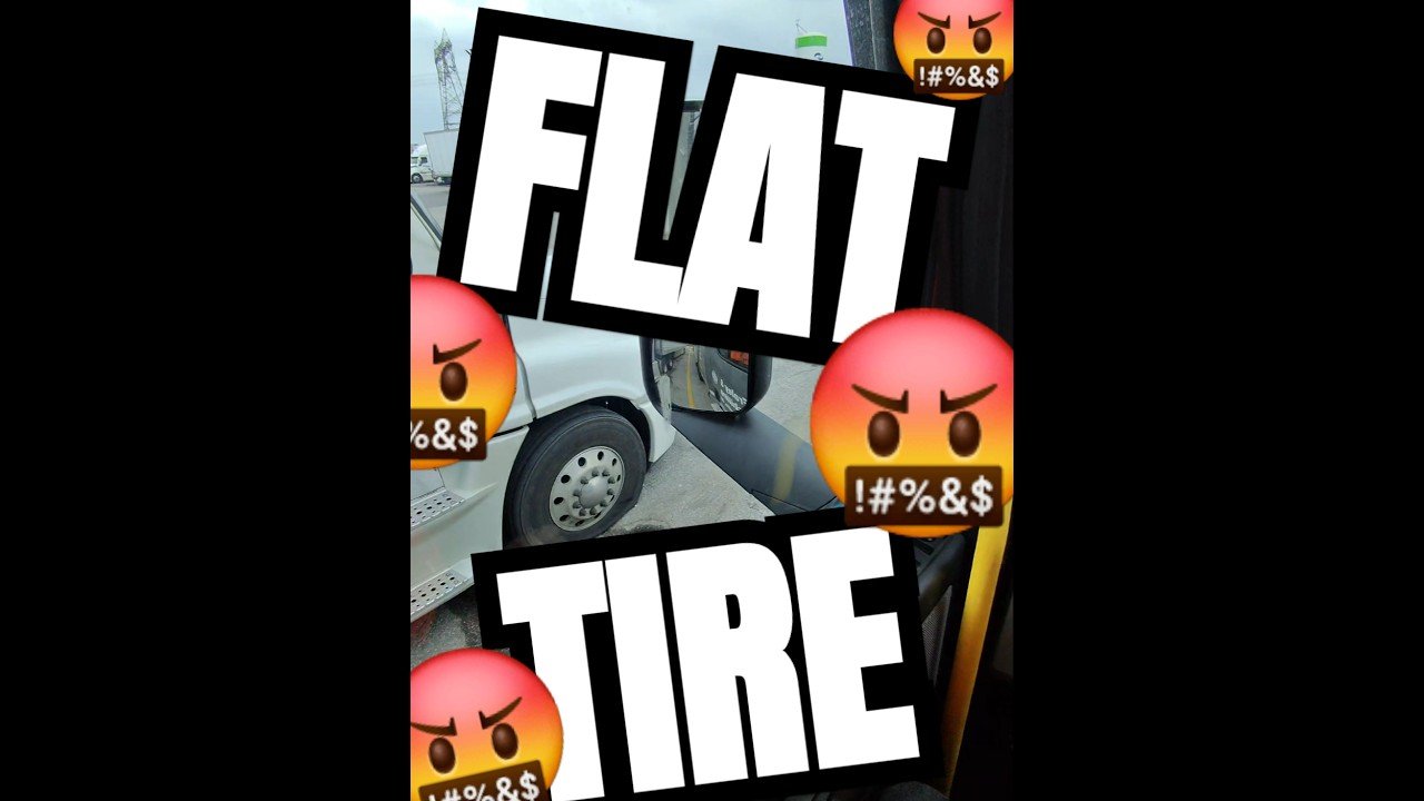 WAKE UP TO A FLAT TIRE! Learn to do your post trip inspection, driver!