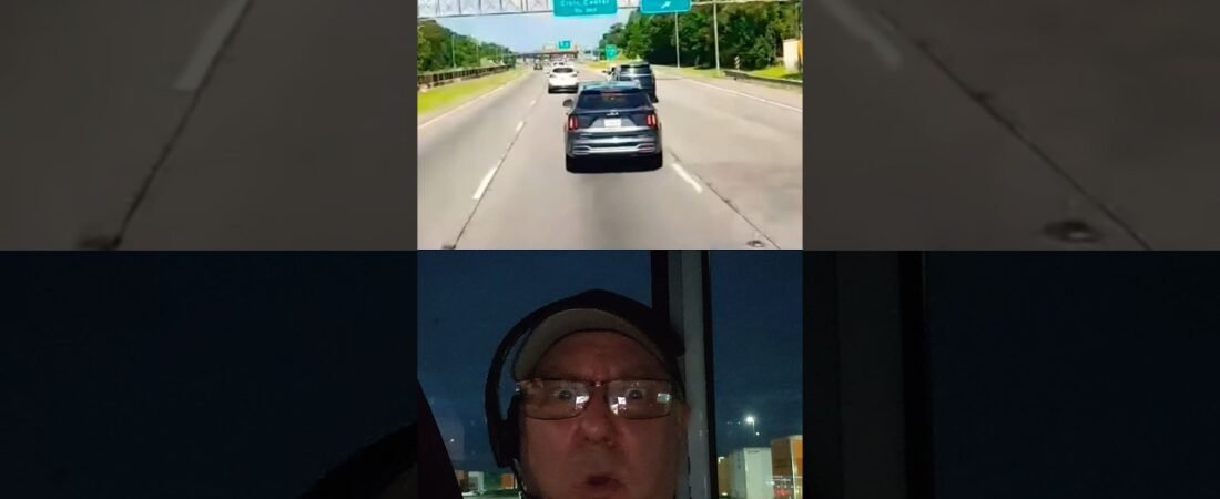 WE ALMOST LOST A DRIVER TODAY BY A CAR WITH NO BRAINS!