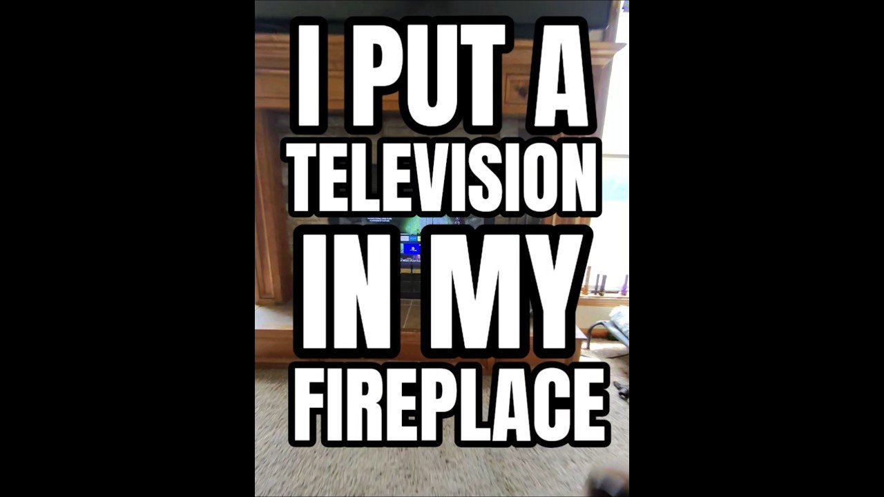 WHY I PUT A TELEVISOIN INSIDE OF MY FIREPLACE. TRUCKER MATH!