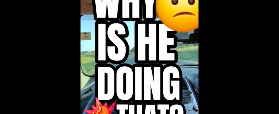 WHY IS HE DOING THAT? That’s not a lane, driver! That’s ILLEGAL!